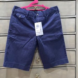 NEW Ralph Lauren Navy + White Cargo Shorts, Size 2